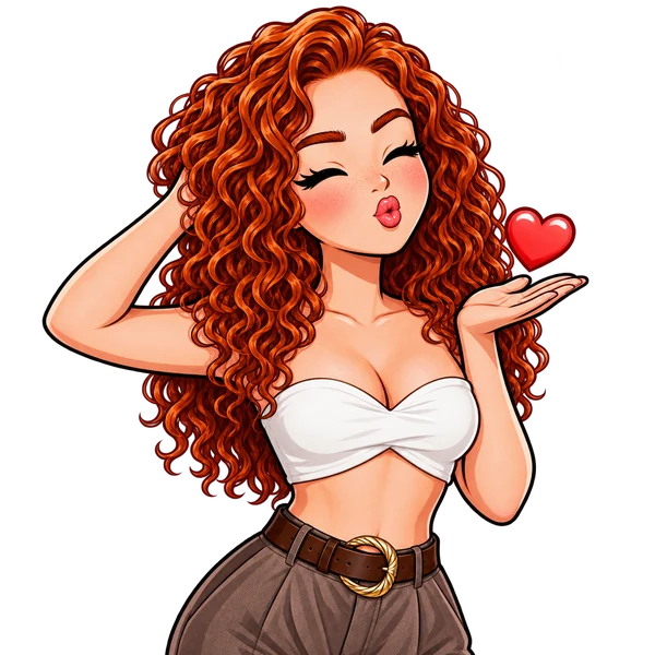 Kiss from hand