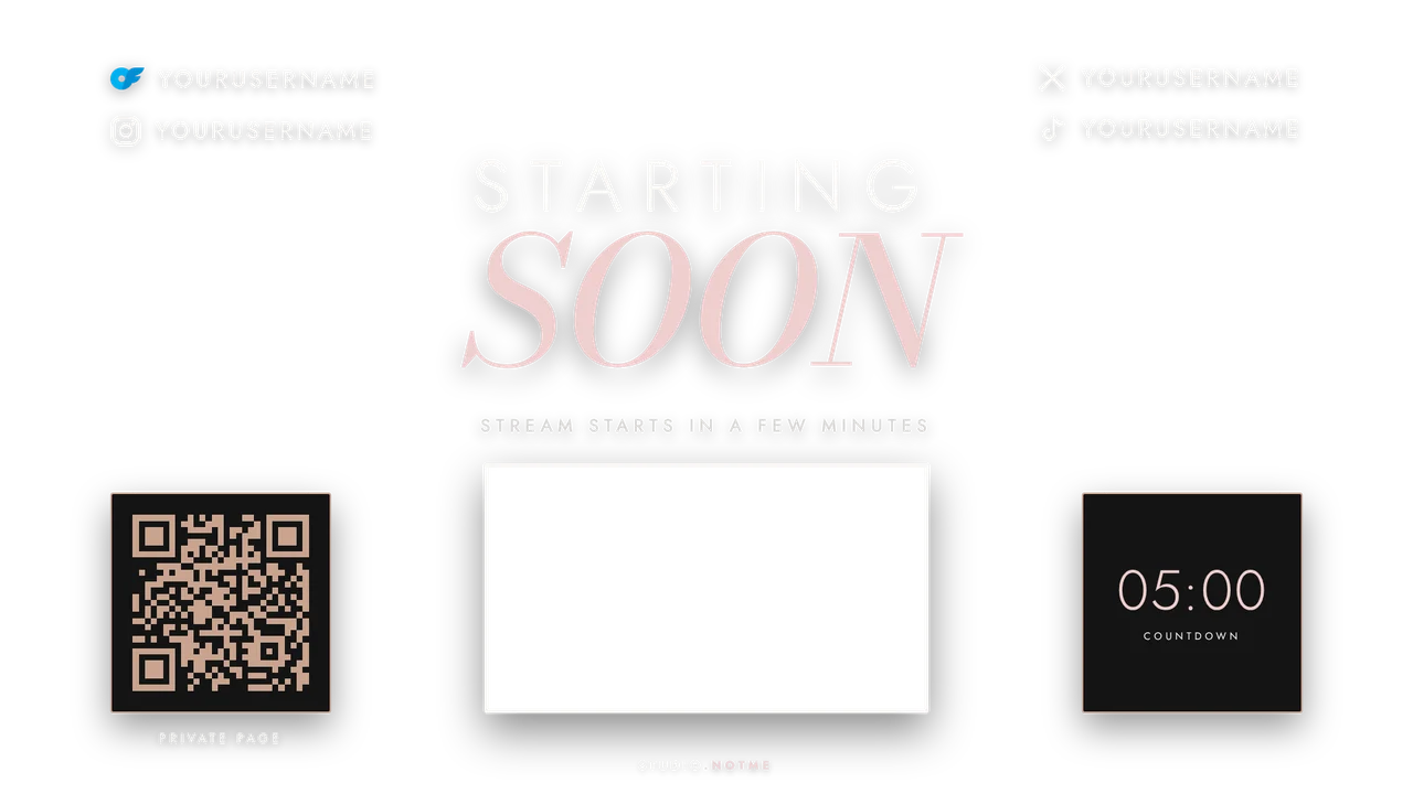Powder direction, Starting soon screen